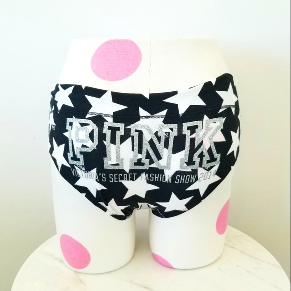 Victoria's Secret PINK Vintage Fashionshow Cotton Glitter Stars Panty NWT - Picture 4 of 12
